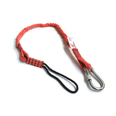 Stronghold Bungee Tool Tether – The Bungee Tool Lanyard is one of the most popular and versatile lanyards for starting tool tethering because of its easy-stretch durable webbing and robust carabiner. – Now available at MTN Shop UK.