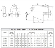 Camlok Pipe Hook 2,000-10,000kg – The pipe hooks are sold and used in pairs for the safe transport of pipes. The shackles are included with the hooks. Fast & International Delivery – Now available at MTN Shop UK. - imagen 2