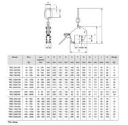 Camlok Vertical Clamp 35-2000kg Wide Jaw - imagen 3