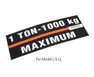 Hoist Capacity Labels - 1000kg - imagen 9