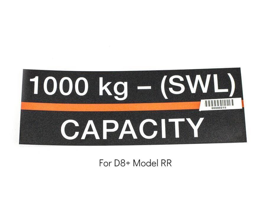 Hoist Capacity Labels - 1000kg - imagen 8