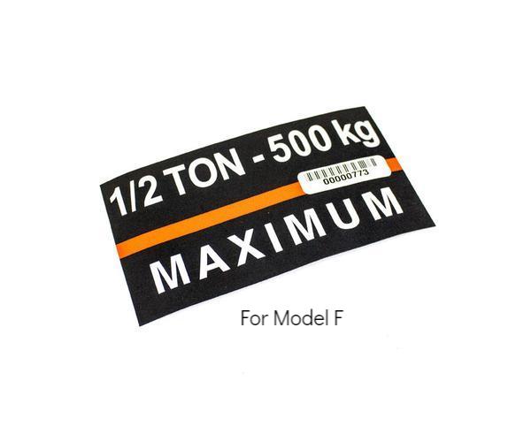 Hoist Capacity Labels - 500kg - imagen 5