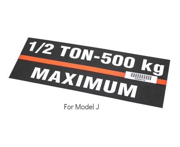 Hoist Capacity Labels - 500kg - imagen 6