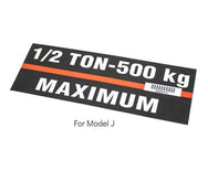 Hoist Capacity Labels - 500kg - imagen 6