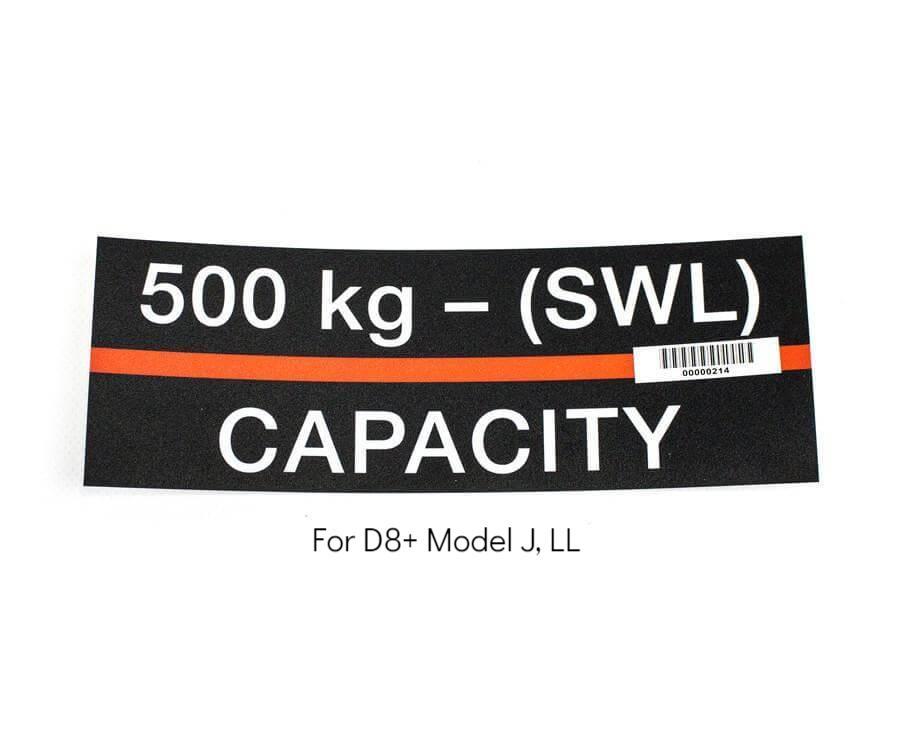 Hoist Capacity Labels - 500kg - imagen 4