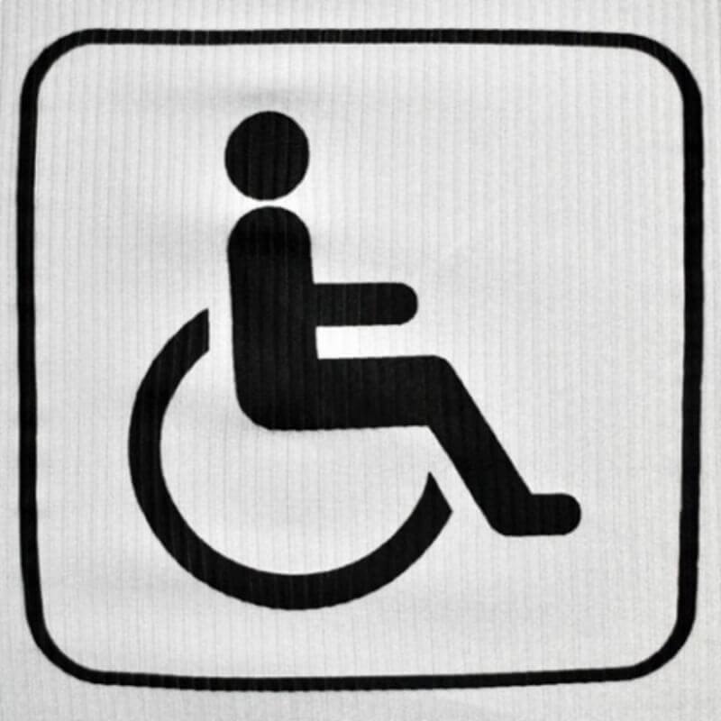 Showtex Trussleeve Signs - Toilet, Exit, First Aid, Food, Disabled – ✔Covering your truss safe, fast, and easy or turning it into a design feature without any visible seams. ✔Flame retardant ✔Elastic ✔Perforated – Now available at MTN Shop UK. - imagen 3
