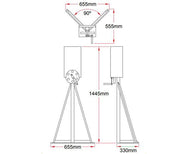 Doughty Sixtrack Manual Drive is Floor or Wall Mounted. Supplied by MTN Shop EU - imagen 2