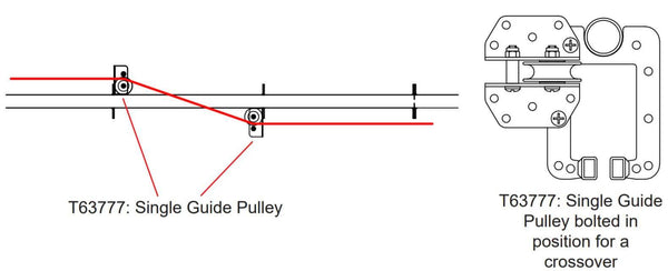 Doughty Sixtrack Single Guide Pulley- Trouble-Free Operation. Supplied by MTN Shop EU