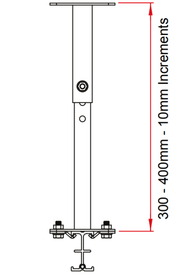 Doughty Studio Rail - Adjustable Extension Bracket - imagen 2