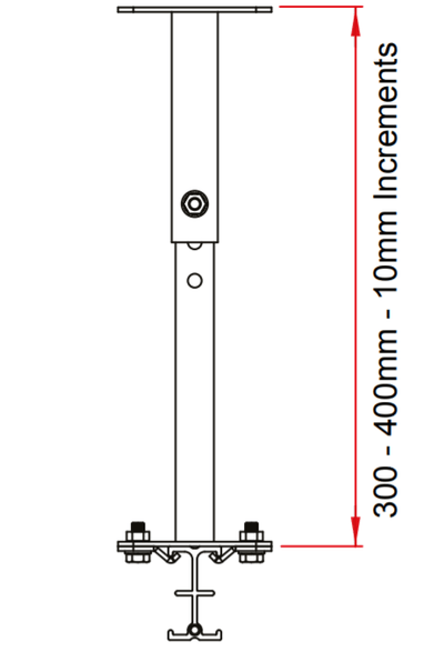 Doughty Studio Rail - Adjustable Extension Bracket – second image