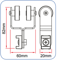 Doughty Studio Rail - Cable Carriage (5 pack) - imagen 3