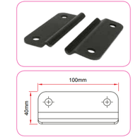 Doughty Studio Rail - 40mm, 100mm & 114mm Clamps – Supplied with fasteners, a pair of rail clamps designed to work with the range of Slotted Wall Brackets. Able to clamp rail directly to a solid surface. – Now available at MTN Shop UK. - imagen 6
