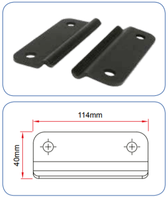 Doughty Studio Rail - 40mm, 100mm & 114mm Clamps – Supplied with fasteners, a pair of rail clamps designed to work with the range of Slotted Wall Brackets. Able to clamp rail directly to a solid surface. – Now available at MTN Shop UK. - imagen 7