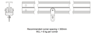 Doughty Studio Rail 60 – Studio Rail 60 available in 4 standard lengths and in 2 finishes. It features a unique joint pin system which aids assembly and joint alignment. High Quality. Fast Delivery. – Now available at MTN Shop UK. - imagen 4