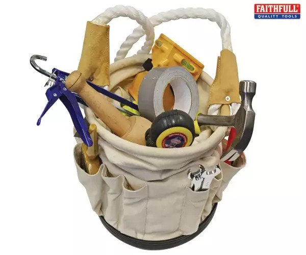 Tool Bucket with Rope Handle