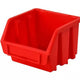 Faithfull Interlocking Storage Bin Size1 Red 116 x 112 x 75mm
