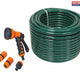 Faithfull PVC Garden Hose 50m with Fittings & Spray Gun
