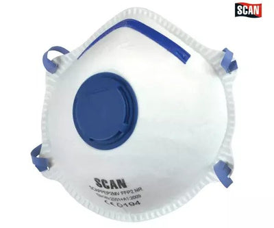 Moulded Disposable Mask Valved