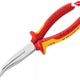 Knipex VDE Long Bent Snipe Nose Side Cutting Pliers 200mm