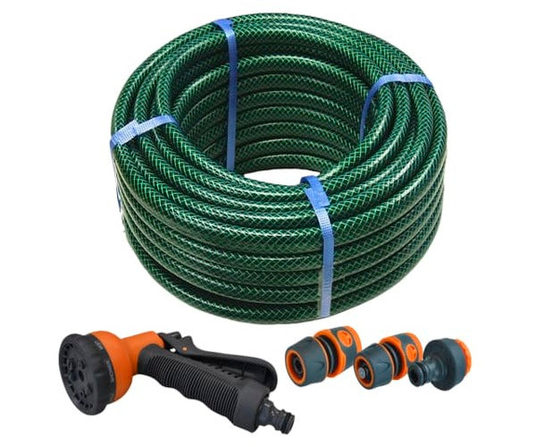 Faithfull PVC Reinforced Hose 15m Fittings & Spray Gun – MTN Shop UK