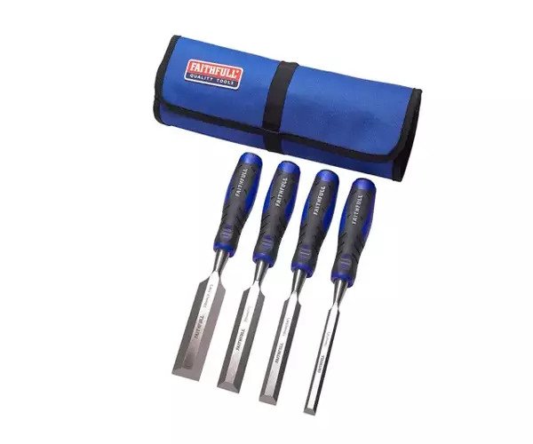Soft Grip Chisel Set + Chisel Roll