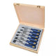 Irwin M444 Bevel Edge Chisel Blue Chip Handle Set, 6 Piece
