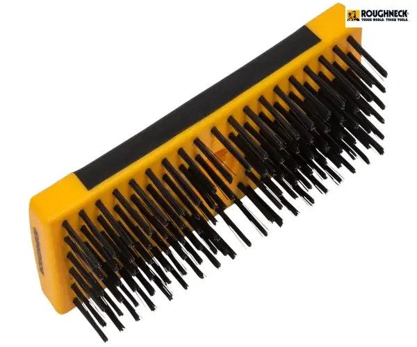 Roughneck Heavy-Duty Scrub Brush Soft Grip 200mm (8in) NO Handle