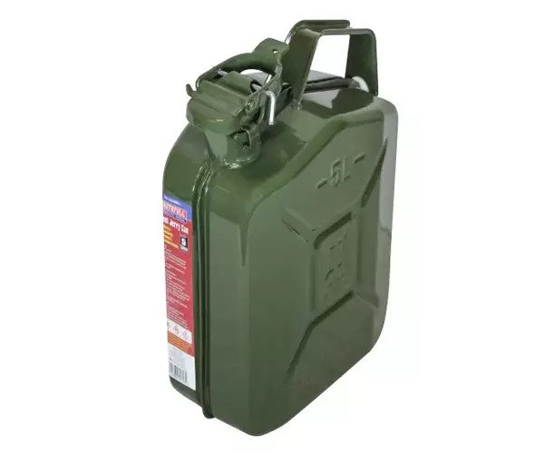 Faithfull Green Jerry Can - Metal 5 litre