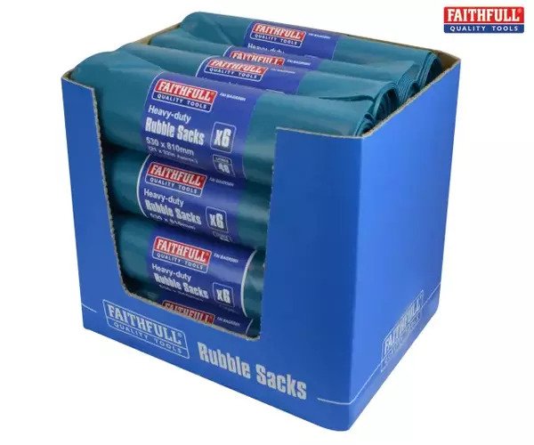 Blue Heavy-Duty Rubble Sacks