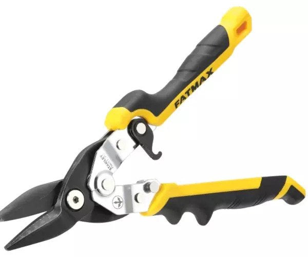 Yellow Ergo Aviation Snips Straight Cut