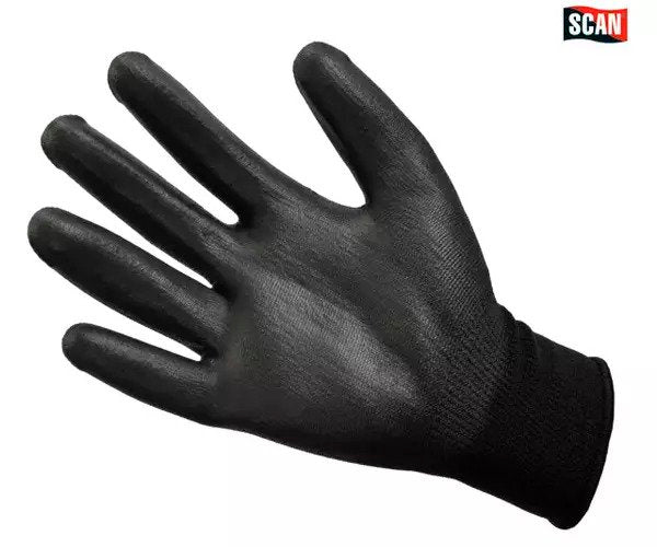 Black PU Coated Gloves - imagen 3
