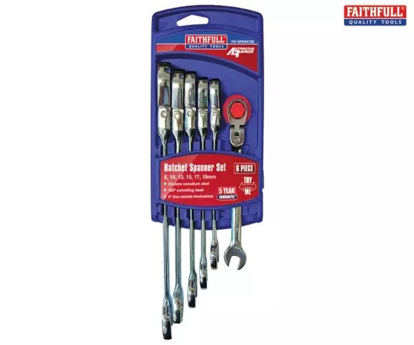Combination Spanner Flex Head Set