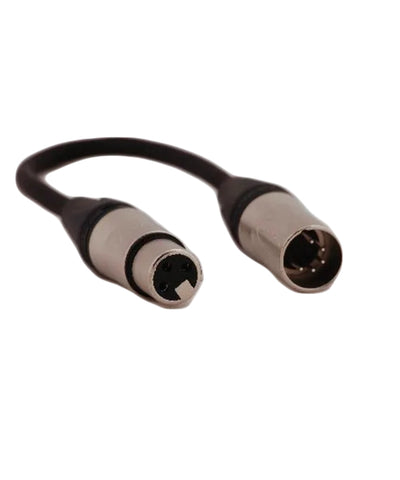 Stage Cable DMX Jumper XLR 5p Plug to XLR 3p Socket - 150mm – – Now available at MTN Shop UK.
