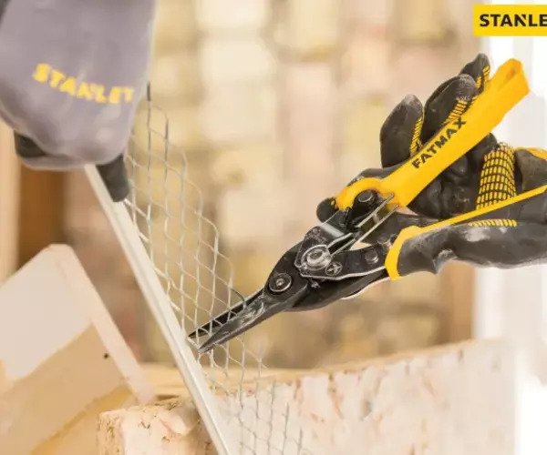 Yellow Ergo Aviation Snips Straight Cut