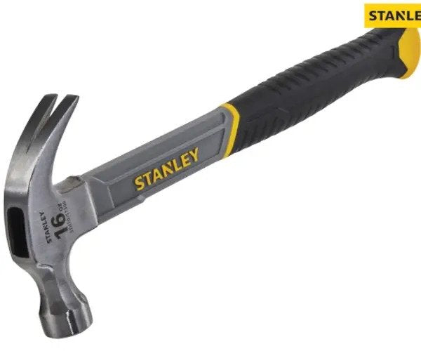 Curved Claw Hammer Fibreglass Shaft