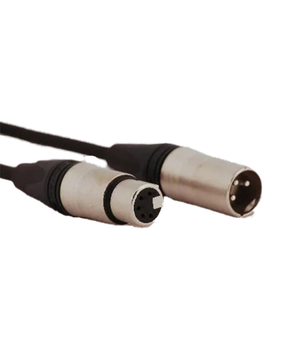 Stage Cable DMX Jumper XLR 3p Plug to XLR 5p Socket - 150mm – – Now available at MTN Shop UK.