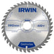 Irwin Construction Circular Saw Blade 190 x 30mm x 40T ATB