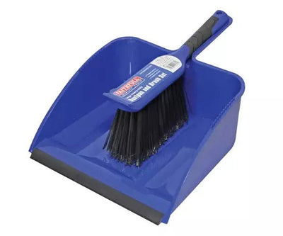  Large Plastic Dustpan & Brush Set