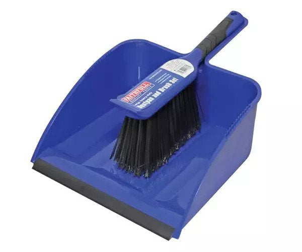  Large Plastic Dustpan & Brush Set