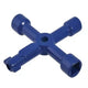 Faithfull 4-Way Services Utility Meter Key