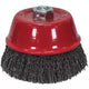 Faithfull Wire Cup Brush 75mm M14x2, 0.30mm Steel Wire