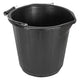 Faithfull General-Purpose Bucket 14 litre (3 gallon) - Black