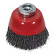 Faithfull Wire Cup Brush 60mm M14x2, 0.30mm Steel Wire