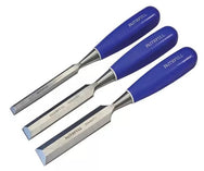 Bevel Edge Chisel Blue Grip Set