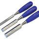 Faithfull Bevel Edge Chisel Blue Grip Set, 3 Piece