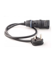 Stage Cable 15A Plug to 16A 240V Black Socket Cable 1.5mm - 1m – – Now available at MTN Shop UK.