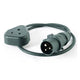 Stage Cable 16A Plug to 15A Socket Cable 1.5mm - 1m