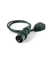 Stage Cable 16A Plug to 13A Socket Cable 1.5mm - 1m – – Now available at MTN Shop UK.