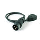Stage Cable 16A Plug to 13A Socket Cable 1.5mm - 1m