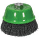 Faithfull Wire Cup Brush 100mm M14x2, 0.30mm Stainless Steel Wire